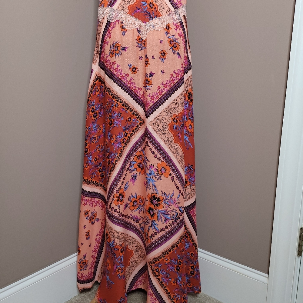 ❌️SOLD❌️Free People Geranium Combo Dress - XS - Picture 3 of 15
